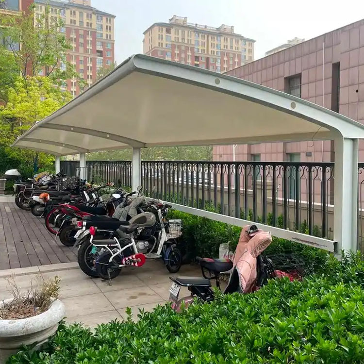 海宁县膜结构电动车棚